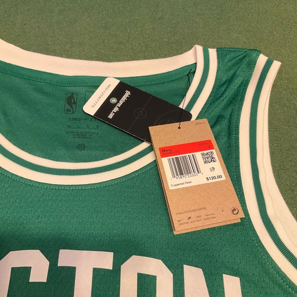 Jayson Tatum Boston Celtics Nike Unisex Swingman Jersey Kelly Green size L - Picture 4 of 5